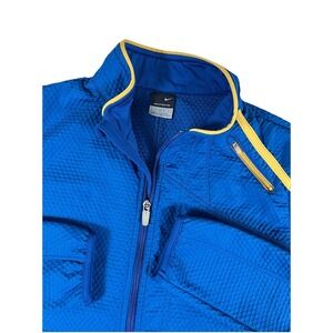Nike Sphere Pro Royal Blue Full Zip Soft Shell Jacket Womens Sz Lg 12-14 Running